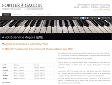 Tablet Screenshot of portier-gaudin.ch